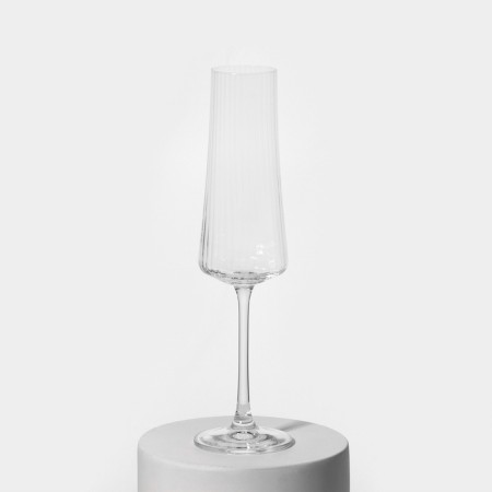 A set of glass glasses for champagne Extra, 210 ml, 6 pcs-1