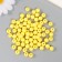 Beads for creativity plastic "Ball. Yellow overflow" set 20 g d = 0.8 cm