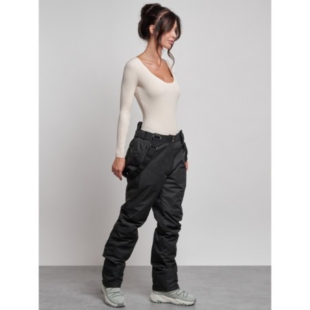 Semi -combinezone ski insulated female winter, size 50, black color-2