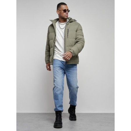 Sports male winter, size 56, khaki color-15
