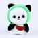 Soft toy "Panda", on a key fob, 11 cm, mix color