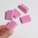 Batf sandpaper for nails, set 50 pcs, double -sided, 3.5 × 2.5 cm, pink color