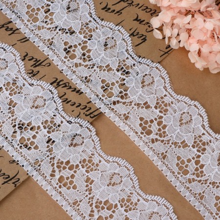Capricon lace, 60 mm × 10 ± 1 m, white color-1