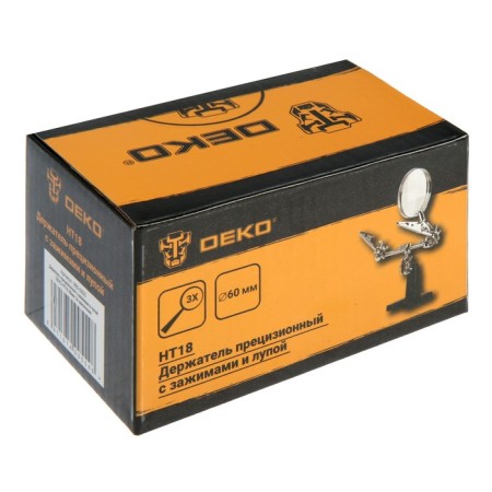 Control holder with clamps and magnifier DEKO HT18, 60 mm, 3x increase-7