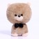 Soft toy "Dog" with a butterfly, 22 cm, beige color