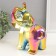 Souvenir Ceramics "Geometry. Elephant" Green Chameleon 10x20x21.5 cm