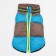Lightning dog jacket, size 8 (ds 23 cm, og 30, ok 22 cm), gray-blue
