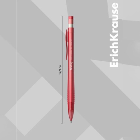 Mechanical pencil with Erichkrause "Spring", NV, Grifel D = 0.7 mm, in the box, mix-3