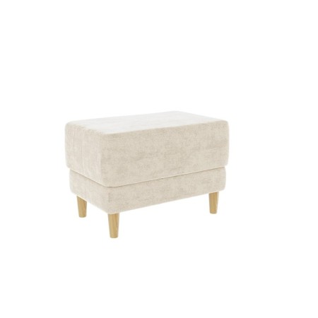 Rondo Pouf 2, 600 x 400 x 455, cream (velor)