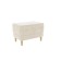 Rondo Pouf 2, 600 x 400 x 455, cream (velor)