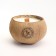 Candle in the coconut aromatic, sweet orange and lime, soy wax, 8x10 cm, in the box