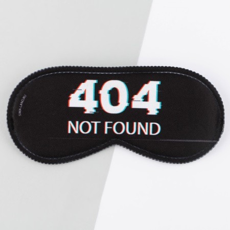 Sleep mask not found, 19.3 x 9.5 cm, black color