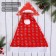 New Year's cap "Little bells" 40x27 cm, red