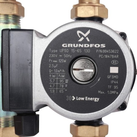 SDG-0002-002002 pumping group, thermostat. valve 3/4 ", Grundfos upso 15-65 130-3