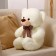 Soft toy "Bear", 40 cm, white color