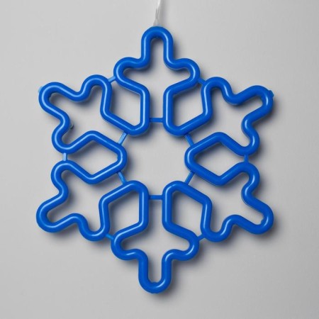 LED figure "Snowflake" 30 cm, plastic, 220 V, glow of blue-1