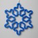 LED figure "Snowflake" 30 cm, plastic, 220 V, glow of blue