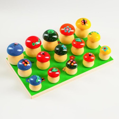 Account material "Mushrooms in the meadow" 15 pcs.