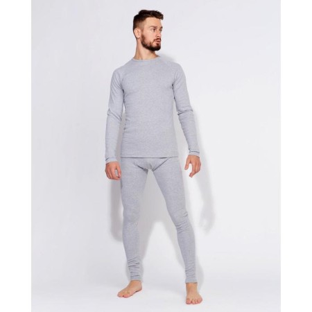 Male thermal underwear (jumper, pants) minku, color light gray melange, size 58-7