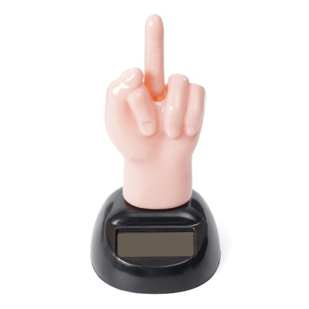 Souvenir with a moving finger Fuck Off, on a sunny battery-1
