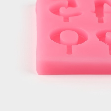 Mold "Figures for the Cake", silicone, 9.5 × 6.5 × 0.4 cm, color mix-3