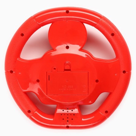 Musical steering wheel "puppy patrol", sound, red color-4