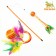 Domesticon-pound "Ball with feathers", orange on an orange handle