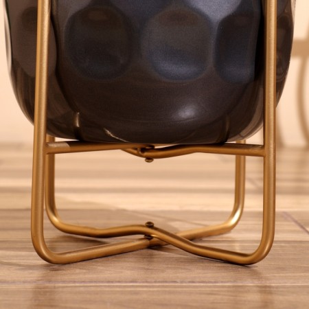 Kashpo on the stand "Hani" metal (set 2 pcs), diameter 30 and 25 cm-4