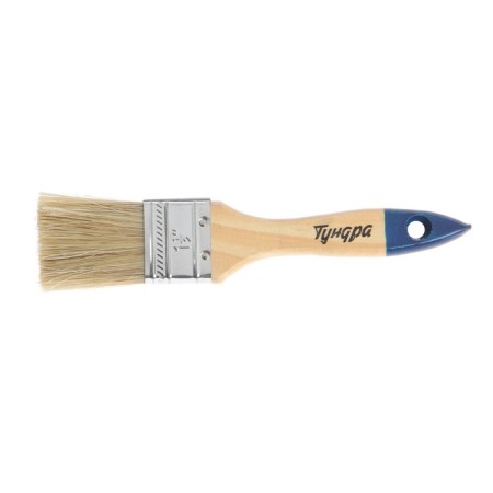 Brush flat tundra, natural bristles, wooden handle, 1.5 ", 38 mm-3