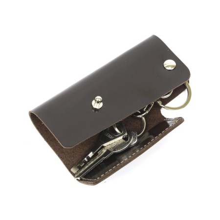 Keys case, brown dark smooth-1