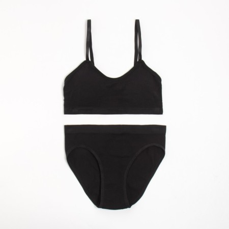 Female set (top, panties) Black color, size 42-44-3