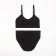 Female set (top, panties) Black color, size 42-44