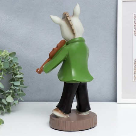 Polystone souvenir "Bremen musicians. Horse with violin" 31.5x15x15.5 cm-4