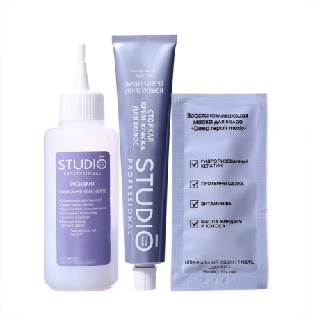 Persistent hair dye Fashion Color Studio Profeshnl, Fiery Blue, 8.4, 115 ml-6