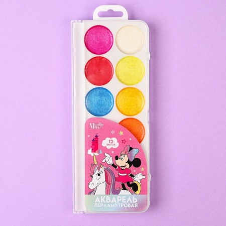 Persian watercolor "Minnie and Unicorn", 12 colors, without brush-6