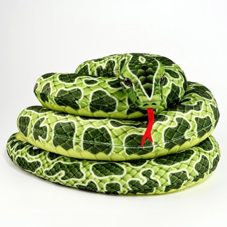 Soft toy "Snake", 300 cm, green color-2