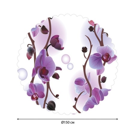 The tablecloth on the table "Orchids", Round, Saten, D = 150 cm-1
