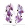 The tablecloth on the table "Orchids", Round, Saten, D = 150 cm