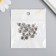 Decor for creativity Metal "Smile" silver 1.2x0.9 cm