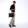 Male Business Bag, Textura, 2 external pockets, brown color