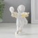 Polystone souvenir "Snowthrough angel with music plates" 10.2x7x5 cm