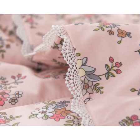 Valentine's blanket, size 200x220 cm, peach color-4