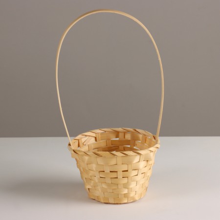 Wicker basket, d13x9xh330cm, natural, bamboo