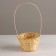 Wicker basket, d13x9xh330cm, natural, bamboo