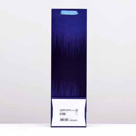 Package for the bottle "Sapphire", dark blue, 12 x 40 x 10 cm-2
