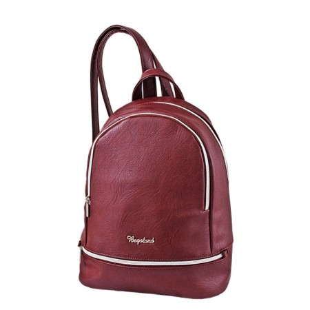 B2672 backpack, 2 parts with lightning, burgundy color 32x28x13cm-1