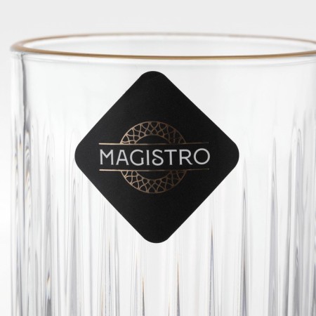 Magistro glass "Elysium", 450 ml, 7.5 × 14.5 cm, glass, transparent-4