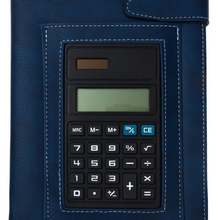 The diary is low, the PVC cover, A5, 140 sheets in the cage, with a rally, with a calculator, mix-3