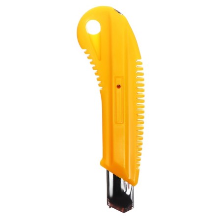 Chancellery knife 18 mm, plastic, with a roller lock, TOP-3