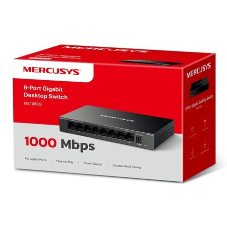Mercusysys MS108GS (L2) 8x1gbit/s Unvowed switches-5